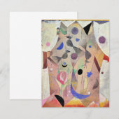 Carte De Correspondance Paul Klee - Rossignols persans, (Devant / Derrière)
