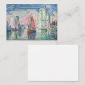 Carte De Correspondance Paul Signac - Entrée de La Rochelle (Devant / Derrière)