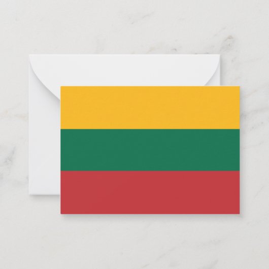 Carte De Correspondance pavillon lituanien (Dos)
