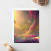 Carte De Correspondance Paysage de Fairytale Graphisme (Devant/Arrière en situation)