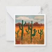 Carte De Correspondance Paysage du désert (Devant)