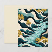 Carte De Correspondance Paysage moderne (Devant / Derrière)
