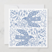 Carte De Correspondance Peace Dove Blue Bird (Devant)