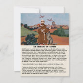 Carte De Correspondance Peace prayer of St Francis  (Devant)