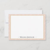 Carte De Correspondance Peach Peach Personnalisé (Devant)