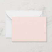 Carte De Correspondance Peach Professional Name Note Cards (Dos)