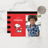 Carte De Correspondance Peanuts | Câlin de Snoopy (Devant/Arrière en situation)