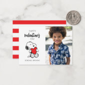 Carte De Correspondance Peanuts | Câlin de Snoopy (Devant/Arrière en situation)