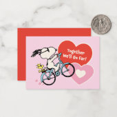 Carte De Correspondance Peanuts | Ensemble nous irons loin (Devant/Arrière en situation)