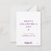 Carte De Correspondance Peanuts | L'amour me rend fou (Dos)