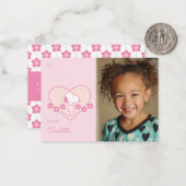Carte De Correspondance Peanuts | Snoopy Heart Photo Valentine (Devant/Arrière en situation)