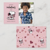 Carte De Correspondance Peanuts | Snoopy livre des valentines (Devant / Derrière)