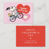 Carte De Correspondance Peanuts | Together We'll Go Far (Devant / Derrière)