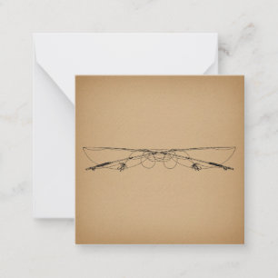 Carte De Correspondance Pêche à la mouche Antique Art Pêche Poteaux Vintag