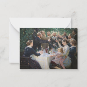 Carte De Correspondance Peder Severin Kroyer - Hip, Hip, Hurrah !