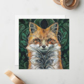 Carte De Correspondance Peinture de M. Fox (Devant/Arrière en situation)