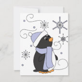 Carte De Correspondance Penguin in Awe Merci note (Dos)