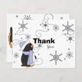 Carte De Correspondance Penguin in Awe Merci note (Devant / Derrière)