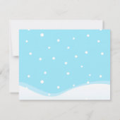 Carte De Correspondance Penguin Twins Merci Note, Jumeaux Garçon/Fille (Dos)