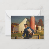 Carte De Correspondance Pennsylvania Farmer par Newell Convers Wyeth (Devant)