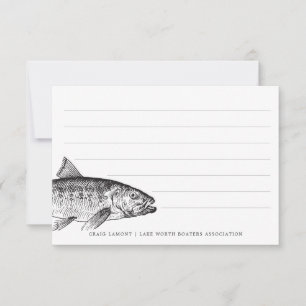 Carte De Correspondance Pensées poissons Funny perso personnalisée