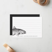 Carte De Correspondance Pensées poissons | Funny perso personnalisée (Devant/Arrière en situation)