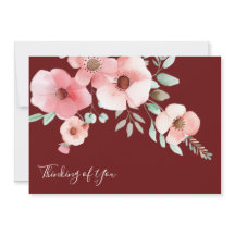 Penser à vous Floral Note Card