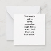 Carte De Correspondance Pensez simplement à vous (Dos)