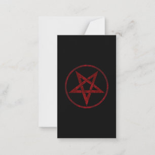 Carte De Correspondance Pentagram Red Devil