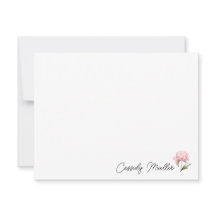Peony Floral Note Card