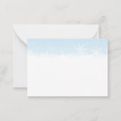 Carte De Correspondance Père Noël Cat en hiver Wonderland Noël (Dos)