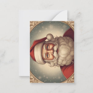 Carte De Correspondance Père Noël rétro vintage