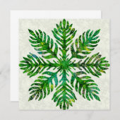 Carte De Correspondance Perruche à feuilles hawaïennes (Devant / Derrière)