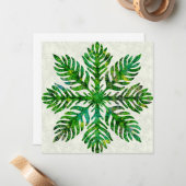 Carte De Correspondance Perruche à feuilles hawaïennes (Devant/Arrière en situation)