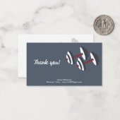 Carte De Correspondance Personal Trainer Dumbbell Landscape Merci (Devant/Arrière en situation)