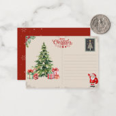 Carte De Correspondance Personalized Christmas Card – Custom Holiday (Devant/Arrière en situation)