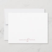 Carte De Correspondance Personalized Couples Stationery Dusty Rose (Devant)