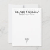 Carte De Correspondance Personalized Doctor Note Cards (Devant)