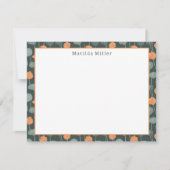 Carte De Correspondance Personalized Floral Note Card (Devant)