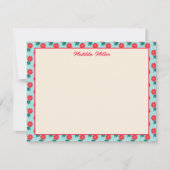 Carte De Correspondance Personalized Floral Note Card (Devant)