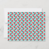 Carte De Correspondance Personalized Floral Note Card (Dos)