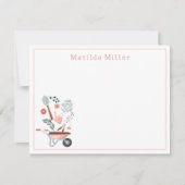 Carte De Correspondance Personalized Garden Tools Note Card  (Devant)