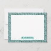 Carte De Correspondance Personalized Knit Pattern Note Card (Devant)