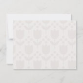 Carte De Correspondance Personalized Name Neutral Bow (Dos)
