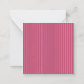 Carte De Correspondance Personalized Name Pink Bow (Dos)