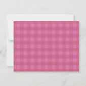 Carte De Correspondance Personalized Pink Gingham (Dos)