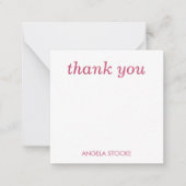 Carte De Correspondance Personalized Pink Stripe (Devant)