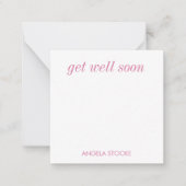 Carte De Correspondance Personalized Pink Stripe (Devant)