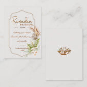 Carte De Correspondance Personalized Ramadan Mubarak Greeting Card (Devant / Derrière)