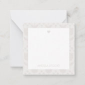 Carte De Correspondance Personalized Retro Flower (Devant)